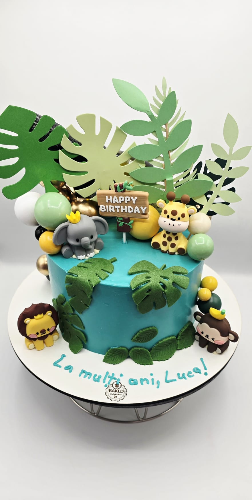 Bespoke custom celebration cake for Boys & Adventures handcrafted by Nicoleta